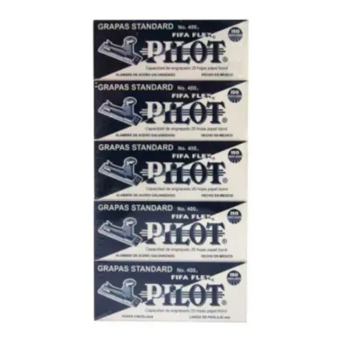 5 Cajas De Grapas Estandar Pilot Fifa Flex 400