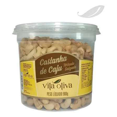Castanha De Caju W1 Torrada E Salgada Vila Oliva 900g