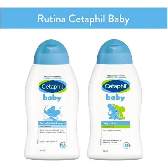 Combo Cetaphil Baby Shampoo + Locion X 300 Ml