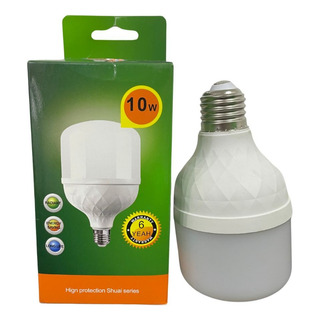 Focos Led 10 Pieza 10w Color Blanco Frio Rosca E27 F1001v Focos Led 10 Pieza 10w Color Blanco Frio Rosca E27 F1001v