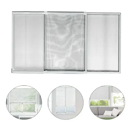 Tela Mosquiteiro Deslizante Alumínio Ajustável 50*70-134cm Branco