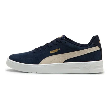 Tênis Masculino E Feminino Court Classic Clean Sd Puma Azul-marinho Liso 37 Br