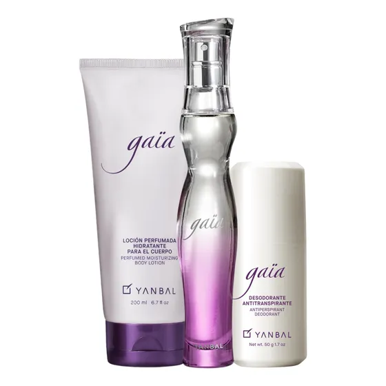 Set Kit Perfume, Desodorante Y Body Lotion Gaia Yanbal