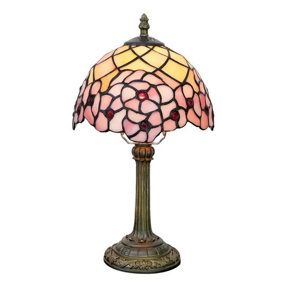 Wecrejoni Lámpara Tiffany Lámpara De Mesa De Vidrieras 8x8x1