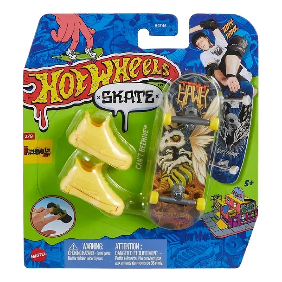 Skate Hotwheels Patineta De Dedos Estilo En Miniatura Febo Color Amarillo Can´t Beehive