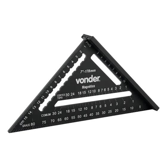 Esquadro Vonder De 7 Polegadas Com Base Magnética
