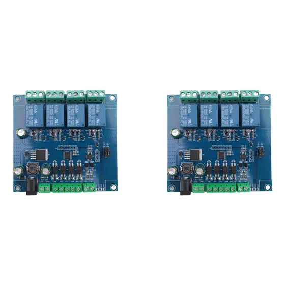2 Entradas De Módulo De Relé Modbus Rtu De 4 Canales 485 Ttl