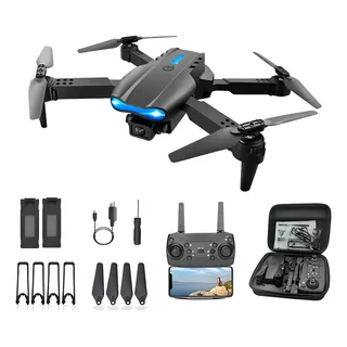 Mini Dron Ourlife E99 Pro2 Uavs Profesional 4k Cámara Dual 2 Baterías Color Negro