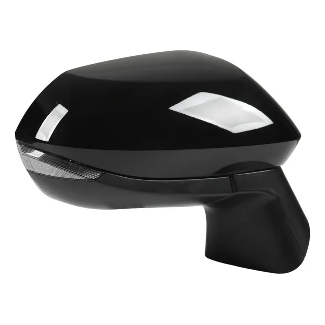 Espejo Retrovisor Lateral Eléctrico Negro Brillante Con Cale
