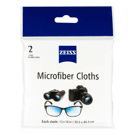 Pano De Limpeza Zeiss Microfiber Jumbo Size (pacote De 2)