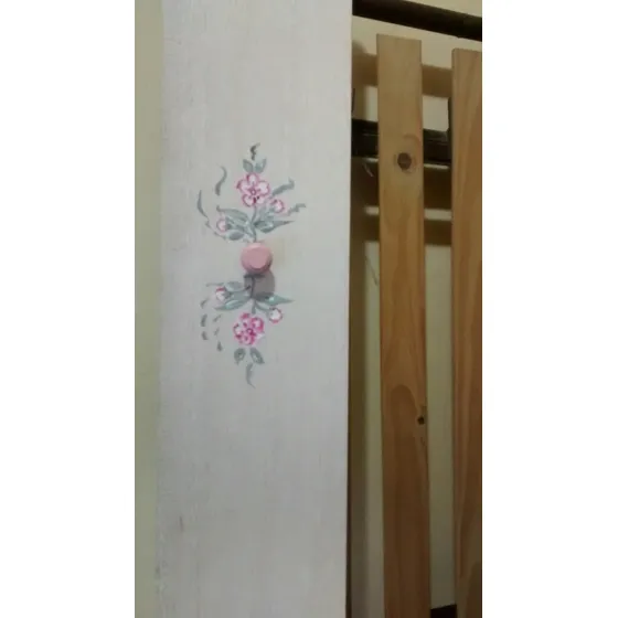 Cama De Hierro Y Madera Para Niña