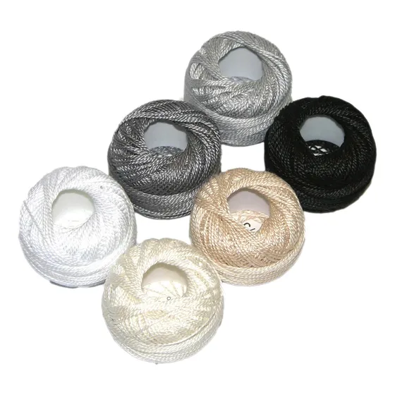 Presencia Finca Perle Cotton Talla 5 Muestra Hilo Para 05