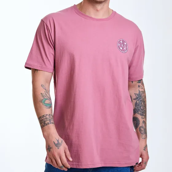 Polera Mc Lagoon Rosado Hombre Maui And Sons
