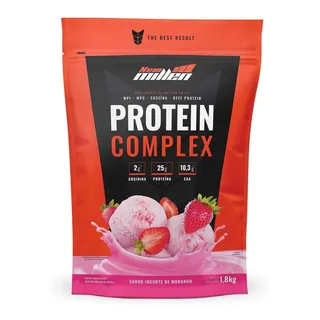 Suplemento En PĂł New Millen Premium ProteĂnas Sabor Iogurte De Morango X 1.8kg Suplemento En PĂł New Millen Premium ProteĂnas Sabor Iogurte De Morango X 1.8kg