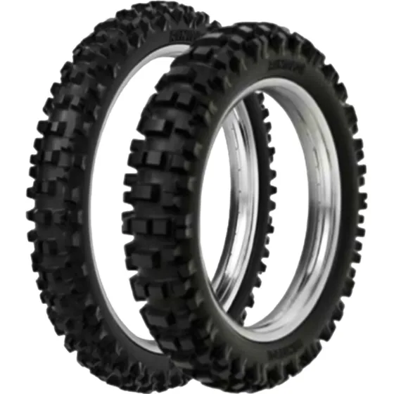Par Pneu Moto Rinaldi 110/100-18 Rmx35 (t) E 90/90-21 (d Crf