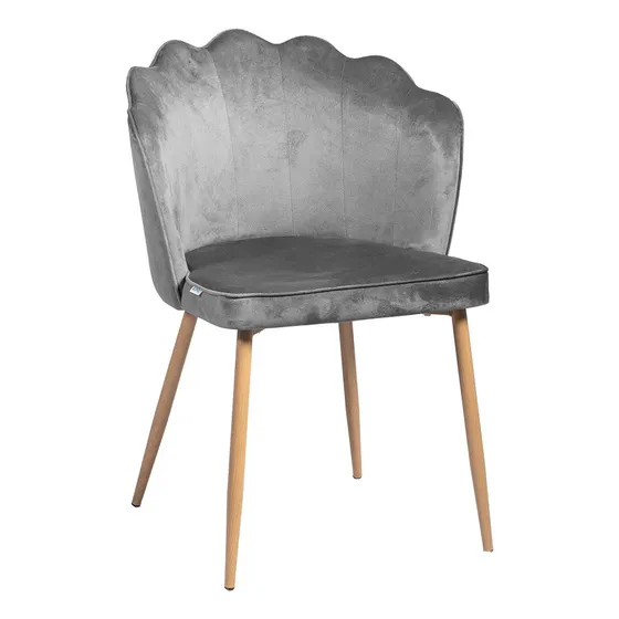 Silla Poltrona Gamuzada Ostra Comedor Moderna Velvet Claret