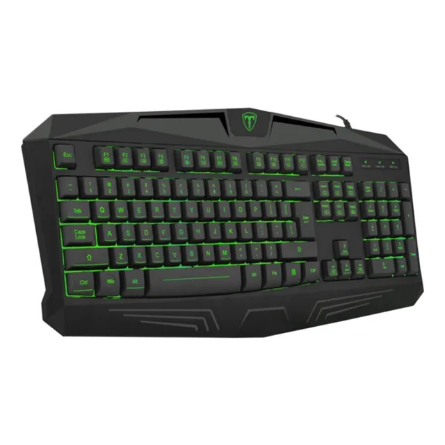Teclado Gamer T-dagger Minesweeping Membrane T-TGK103 Color del teclado: negro Idioma: portugués brasileño