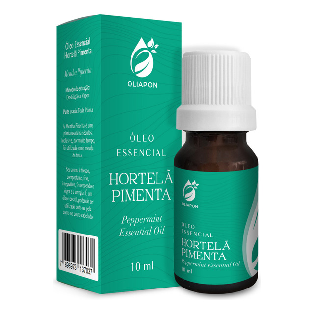 Óleo Essencial Hortelã Pimenta Menta Piperita Puro Oliapon