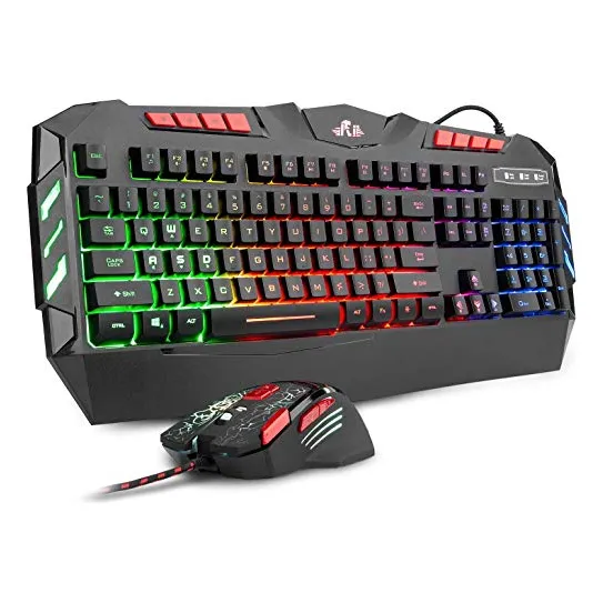 Teclado Gaming Rii Rk900 Iluminado Led Usb, 104 Teclas