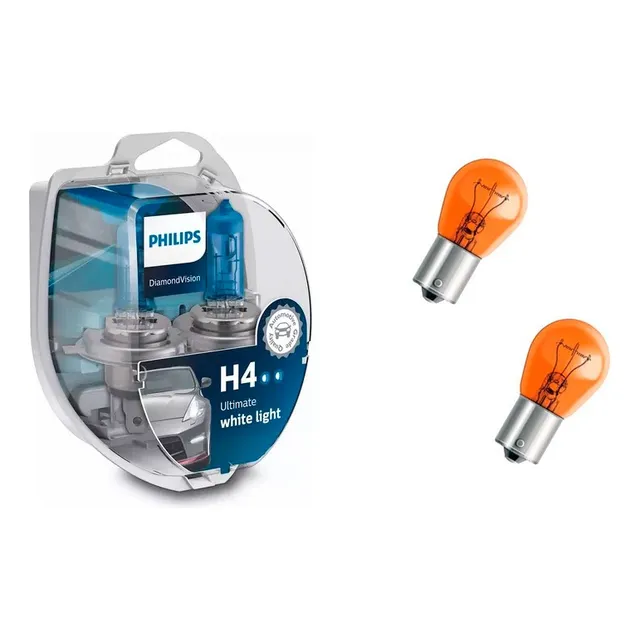 Pack Lámpara H4 Diamond Vision + Lamparas De Señalero