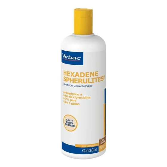 Shampoo Virbac Hexadene Spherulites® Para Cães E Gatos - 500ml