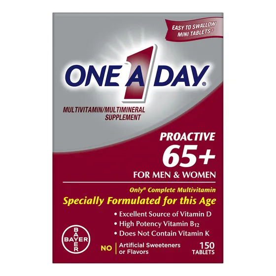 Multivitamínico One A Day Proactive 65+ Para Hombres Y Mujer