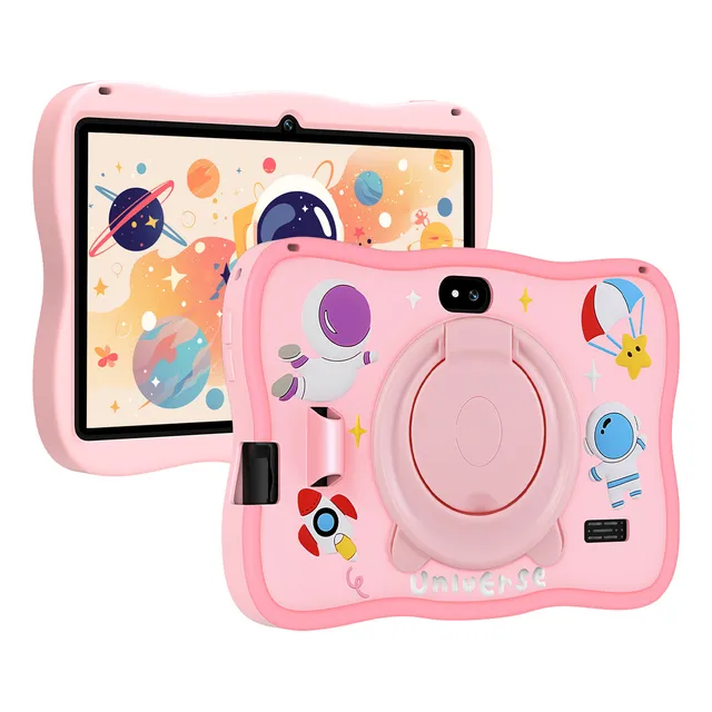 Hancdon A15 Tablet Niños 7 pulgadas Android 12 128gb 6gb Ram Color Rosa