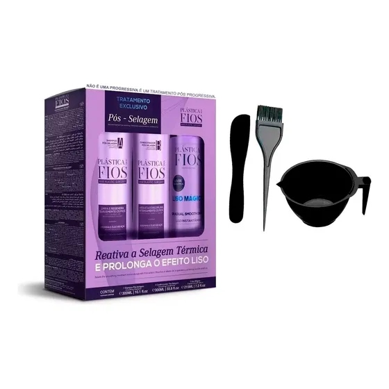 Kit Pós Química Cadiveu Plástica Dos Fios +cumbuca/espátula
