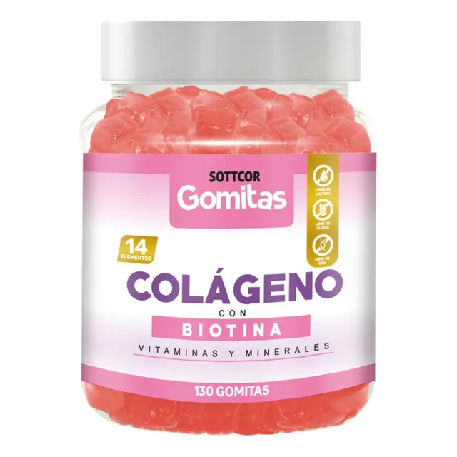 Colágeno Para Adultos Gomitas Sottcor 100gr Chicle