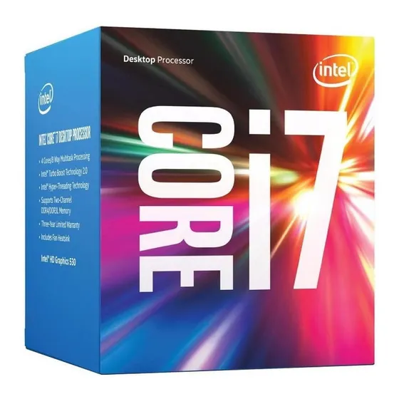Processador gamer Intel Core i7-6700 BX80662I76700 de 4 núcleos e 4GHz de frequência com gráfica integrada