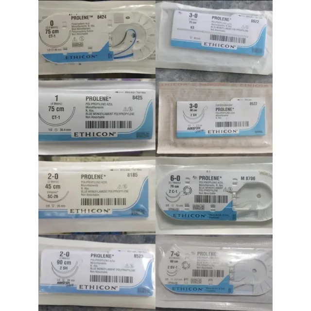Suturas Prolene, Vicryl Y Nylon