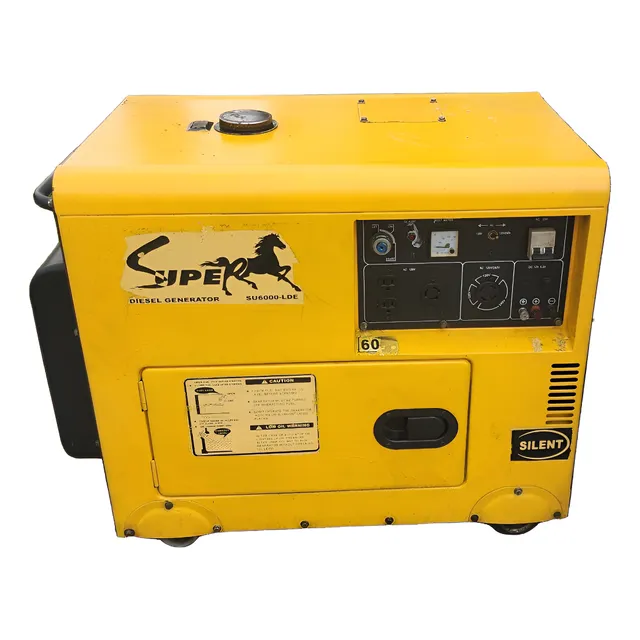 Generador Eléctrico Super 6000w Gasoil Silencioso