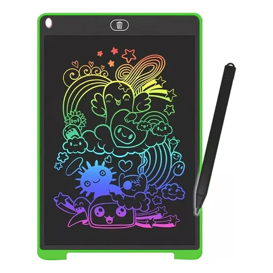 Pizarra Magica Tableta Lcd 12 PuLG. Dibujo Trazo Multicolor
