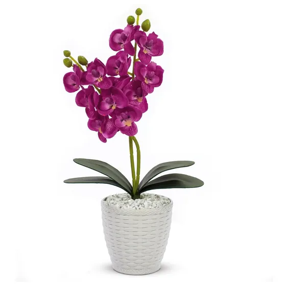Vaso Flores Artificiais Vaso Arranjo Orquideas Decorativas
