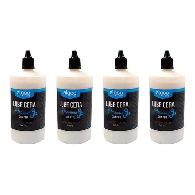 Lubrificante Bike Algoo Lube Óleo Cera Corrente 200ml 4 Unid Lubrificante Bike Algoo Lube Óleo Cera Corrente 200ml 4 Unid