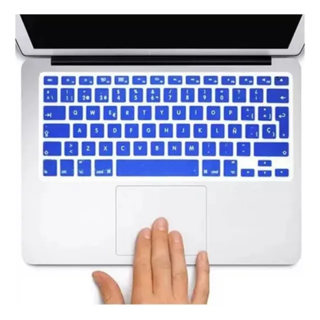 Protector Teclado Macbook Pro Cd Air White  13 15 17 Español