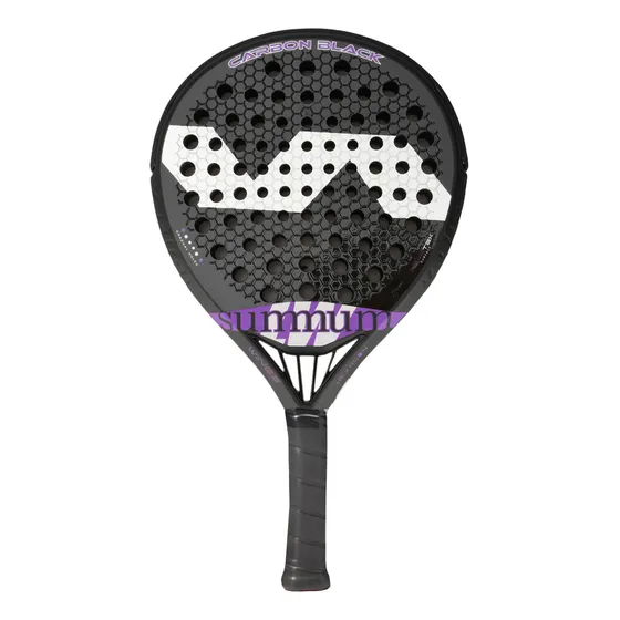Paleta Padel Varlion Lw Summum Carbon Black - Olivos Color Negro/violeta