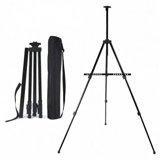 Tripode Soporte Pie Pizarra Atril Caballete Lienzo+bolso Mli