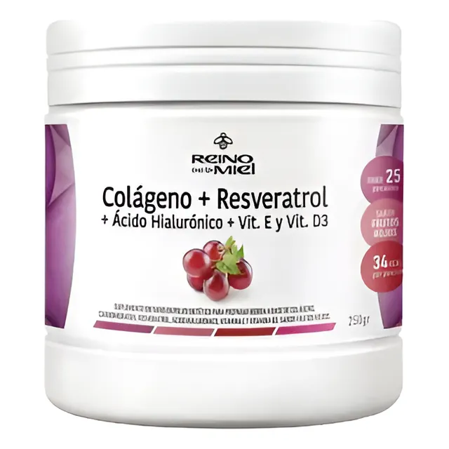 Colageno + Resveratrol En Polvo Con Acido Hialuronico Y D3