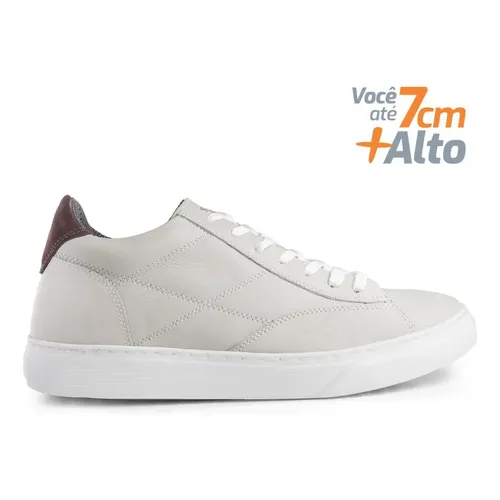 Sapatênis Masculino Fly Alth Rafarillo Aumenta Altura 7cm Off White 41