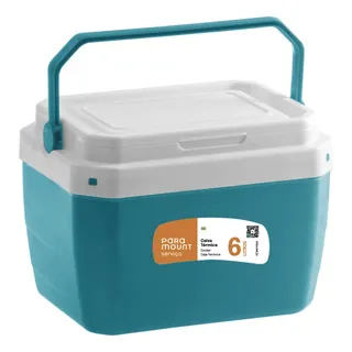 Caixa Térmica Cooler Verde 6 Litros Com Alça Praia E Cerveja Caixa Térmica Cooler Verde 6 Litros Com Alça Praia E Cerveja