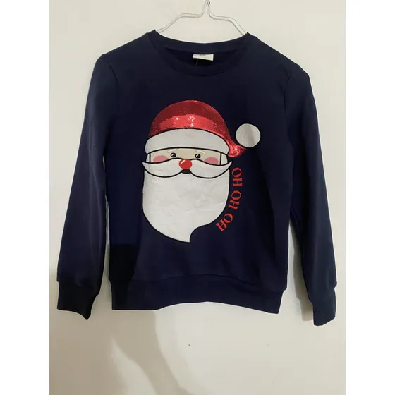 Sweater De Navidad Ugly  Santa Para Niños. Talla 8-10
