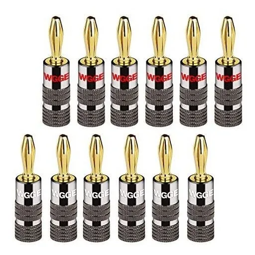 Conector De Audio Wgge Wg-029 Banana Plugs 12 Enchufes