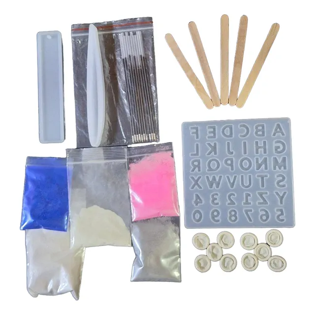 Resina Epoxica Combo Kit Principiantes Con Pigmentos Moldes