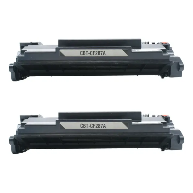 Kit 2 Toner 87a Cf287a M506dn M527 M501dn M506 Tinta Negra