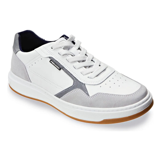 Tênis Pegada Masculino 111704 Branco Liso Tênis Pegada Masculino 111704 Branco Liso
