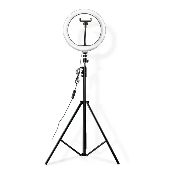 Aro De Luz Led 10'' O 26 Cm Con Tripoide Ajustable 2.1mts