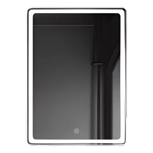 Espejo Biselado De Baño Luz Led 80x60cm 5mm