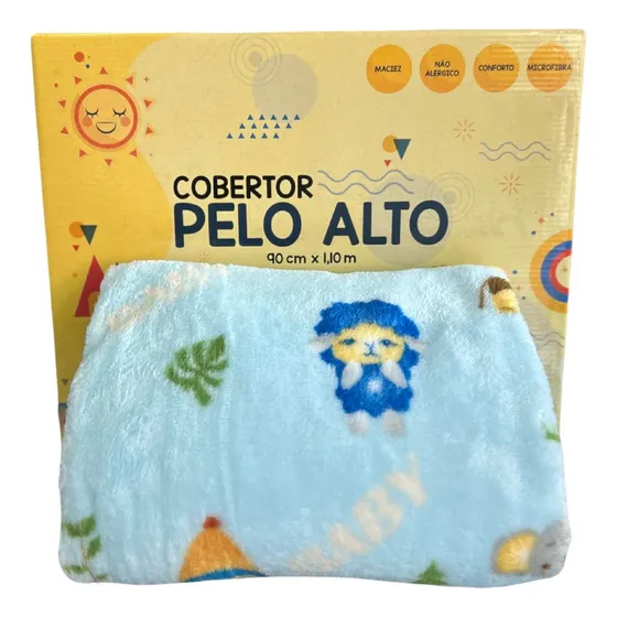 Cobertor Bebe Pelo Alto Jolitex Microfibra Não Alérgico