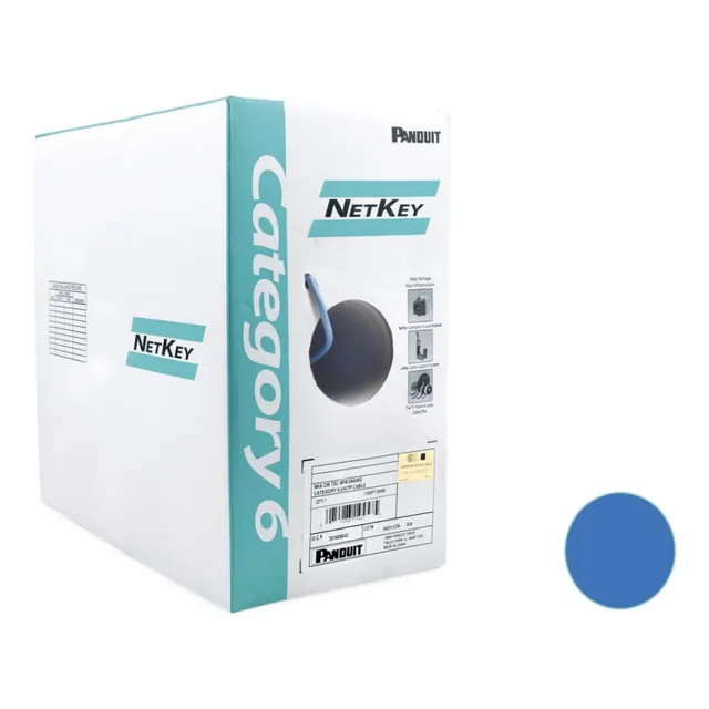 Bobina Cable Utp 305 M. Cobre Azul Categoría 6 24 Awg Netkey